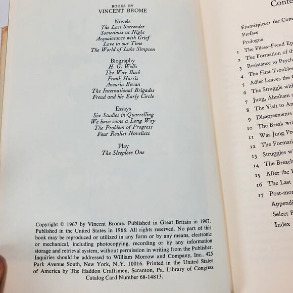 Vtg Freud And His Early Circle by Vincent Brome William Morrow 1968 HC - Picture 8 of 16